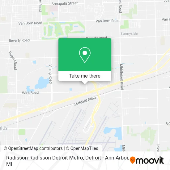 Radisson-Radisson Detroit Metro map