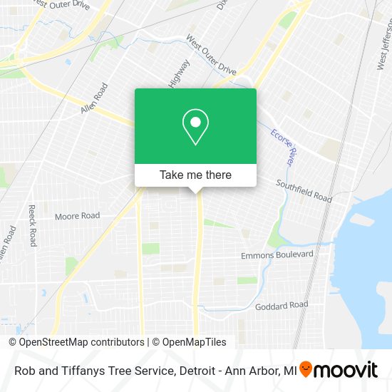 Rob and Tiffanys Tree Service map