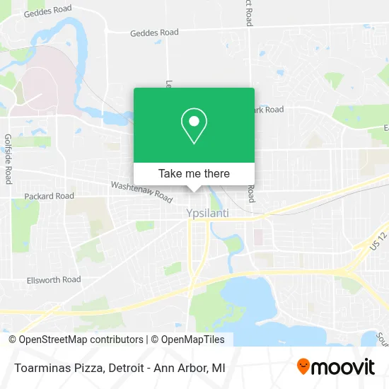Toarminas Pizza map