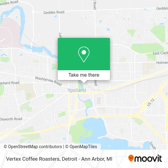 Vertex Coffee Roasters map