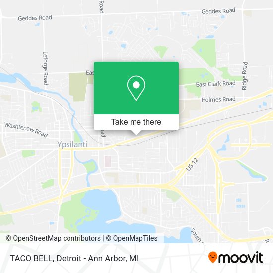 TACO BELL map