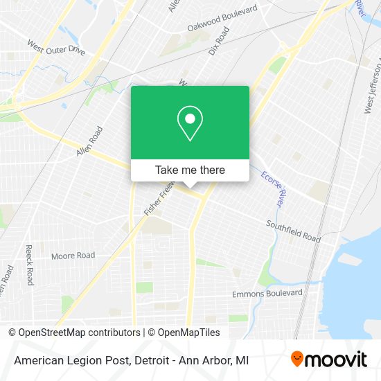 American Legion Post map