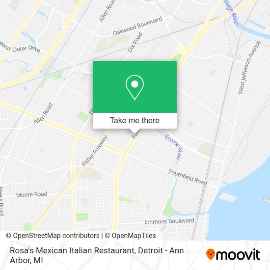 Mapa de Rosa's Mexican Italian Restaurant