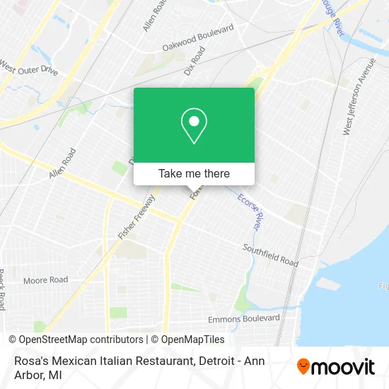 Rosa's Mexican Italian Restaurant map