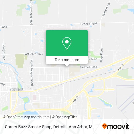 Corner Buzz Smoke Shop map