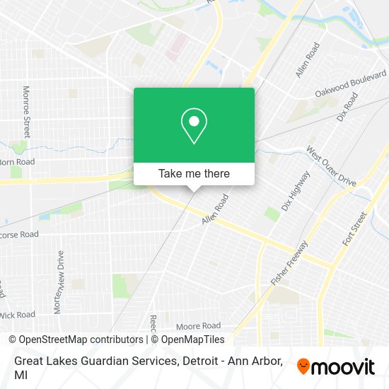 Mapa de Great Lakes Guardian Services