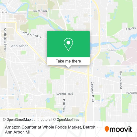 Amazon Counter at Whole Foods Market map