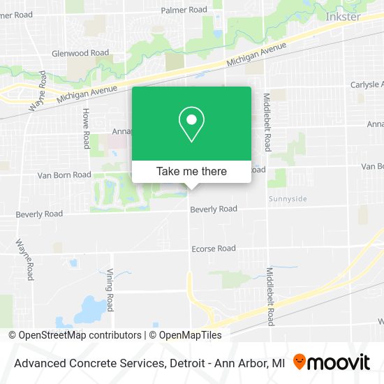 Mapa de Advanced Concrete Services