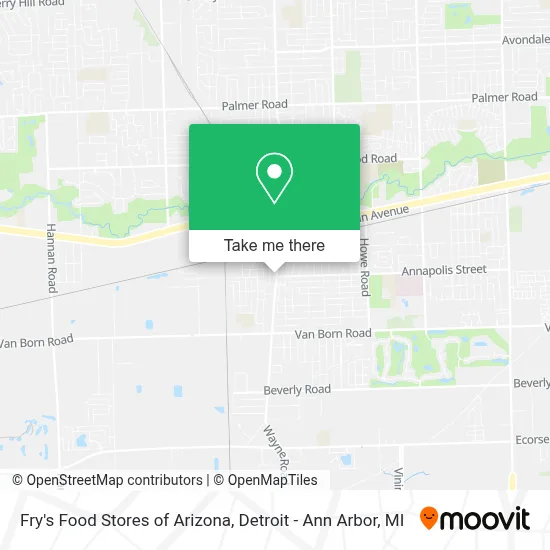 Fry's Food Stores of Arizona map