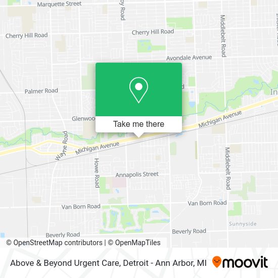 Mapa de Above & Beyond Urgent Care
