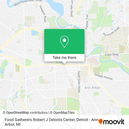 Mapa de Food Gatherers Robert J Delonis Center
