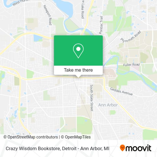 Mapa de Crazy Wisdom Bookstore