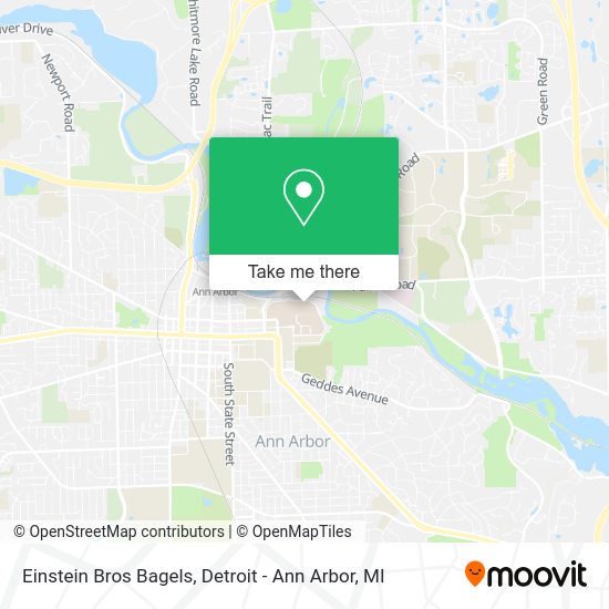 Einstein Bros Bagels map