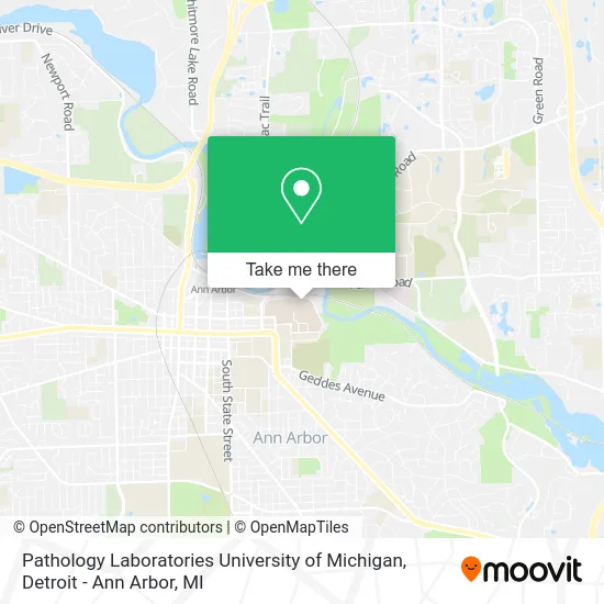Pathology Laboratories University of Michigan map