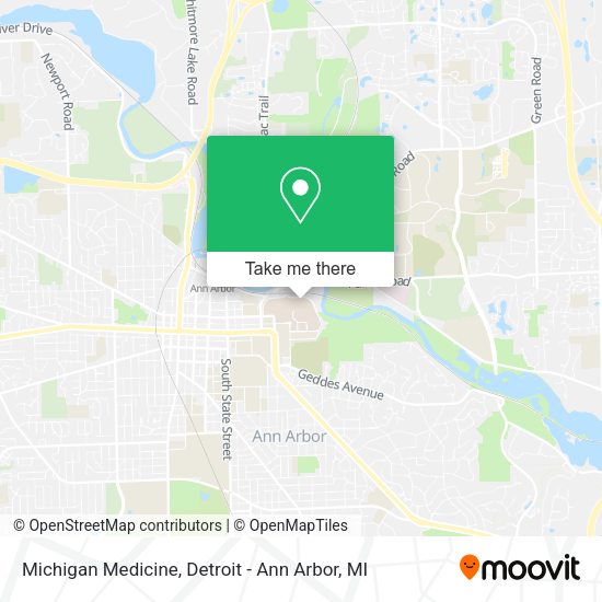 Michigan Medicine map