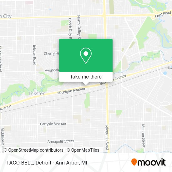 Mapa de TACO BELL