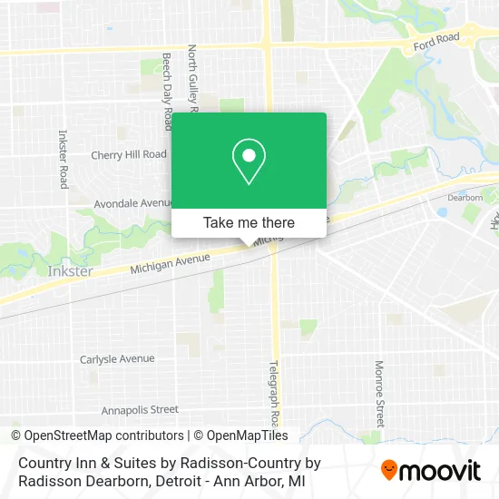 Country Inn & Suites by Radisson-Country by Radisson Dearborn map