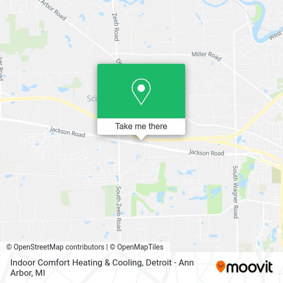 Indoor Comfort Heating & Cooling map