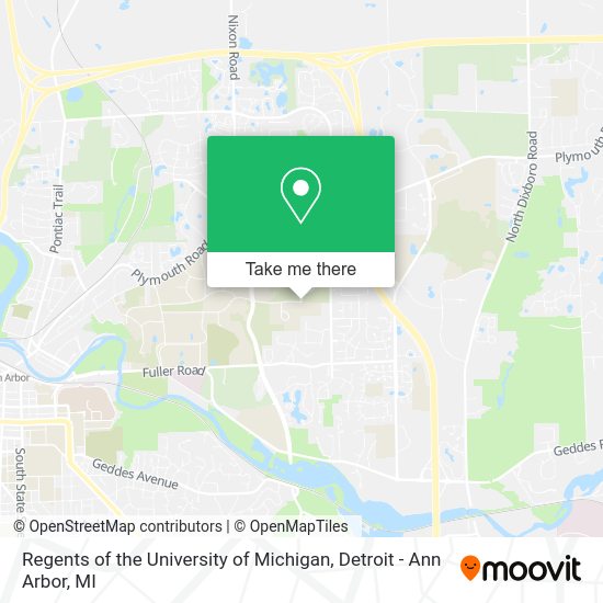Regents of the University of Michigan map