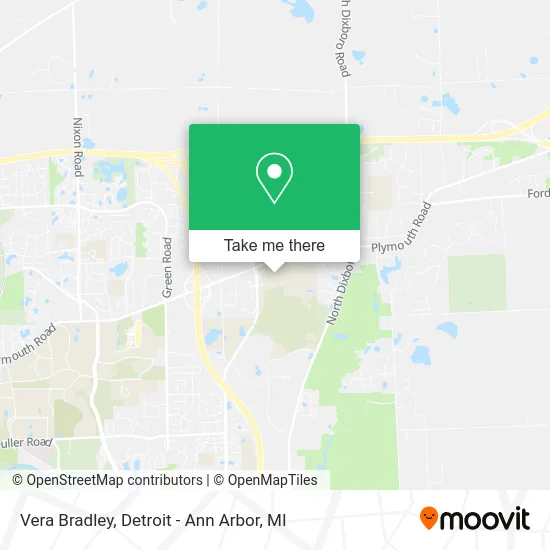 Vera Bradley map