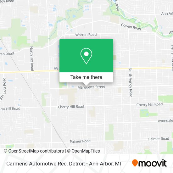 Mapa de Carmens Automotive Rec