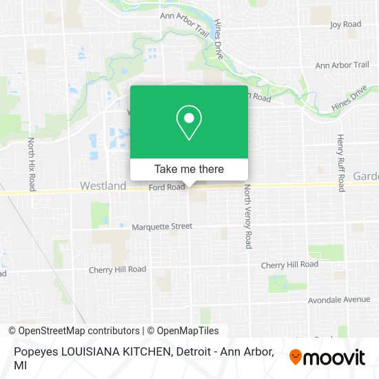 Mapa de Popeyes LOUISIANA KITCHEN