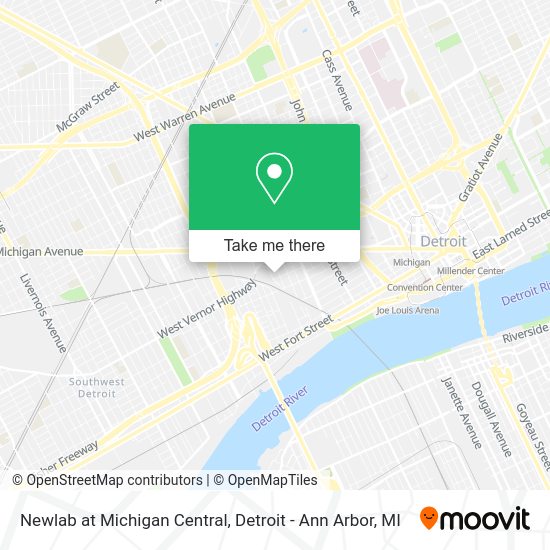 Newlab at Michigan Central map