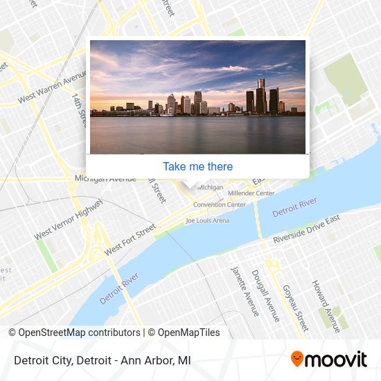 Detroit City map