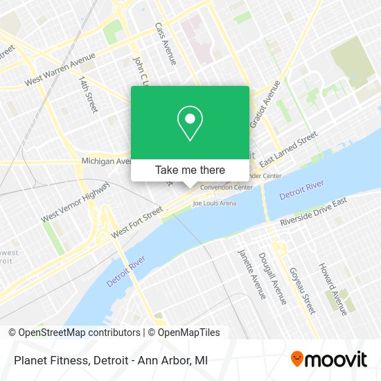 Mapa de Planet Fitness