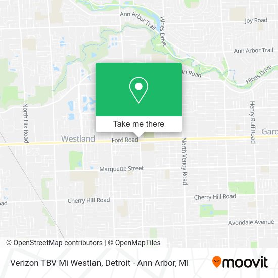 Verizon TBV Mi Westlan map
