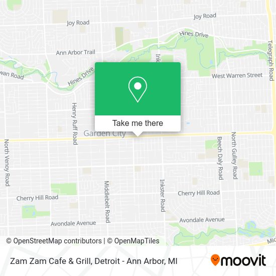 Mapa de Zam Zam Cafe & Grill
