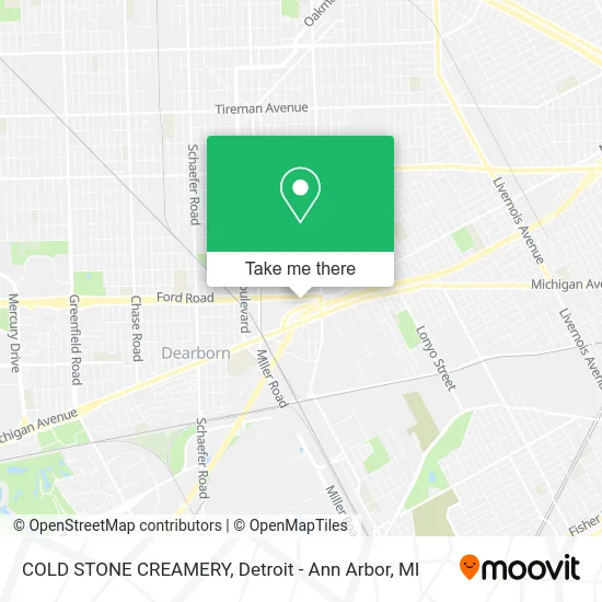 Mapa de COLD STONE CREAMERY