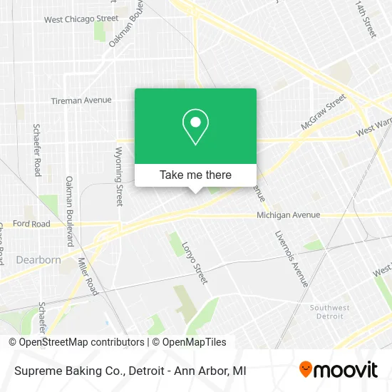 Supreme Baking Co. map