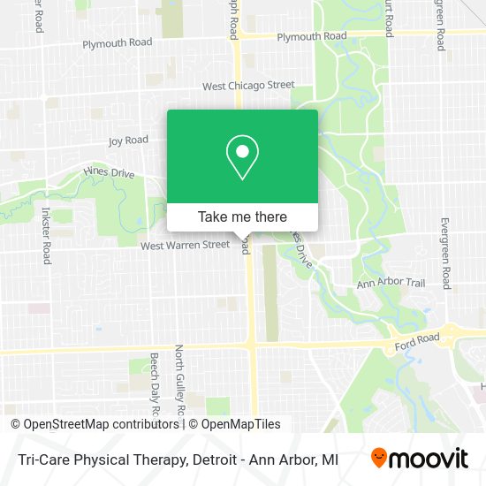 Tri-Care Physical Therapy map