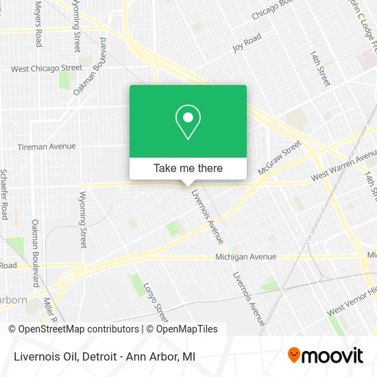 Mapa de Livernois Oil
