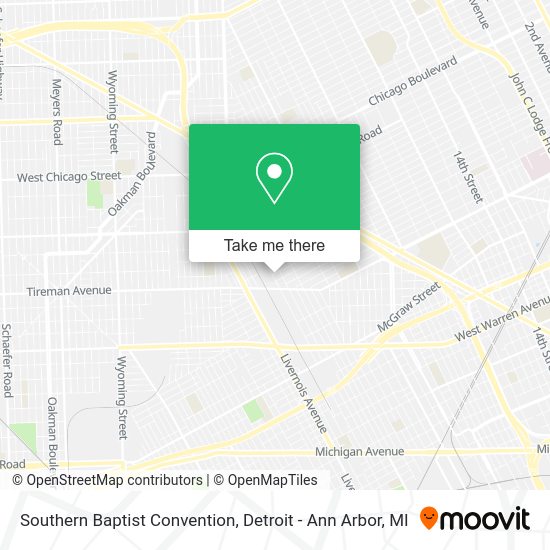 Southern Baptist Convention map
