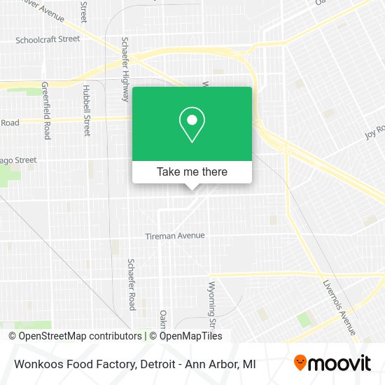Mapa de Wonkoos Food Factory