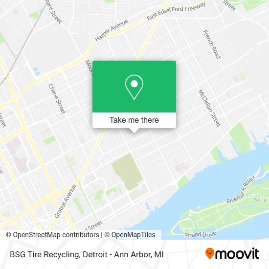 Mapa de BSG Tire Recycling