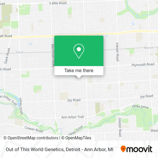 Out of This World Genetics map