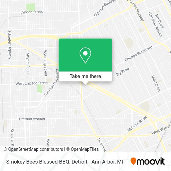 Mapa de Smokey Bees Blessed BBQ