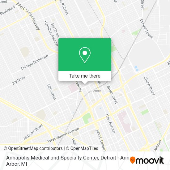 Mapa de Annapolis Medical and Specialty Center