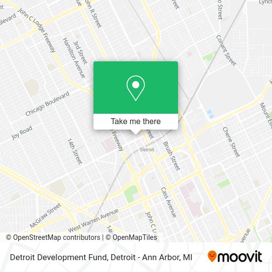 Detroit Development Fund map