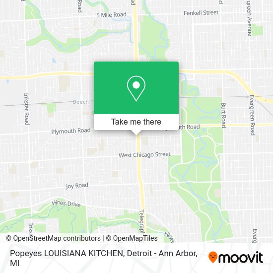Mapa de Popeyes LOUISIANA KITCHEN