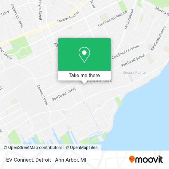 EV Connect map