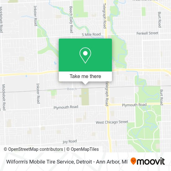 Mapa de Wilform's Mobile Tire Service