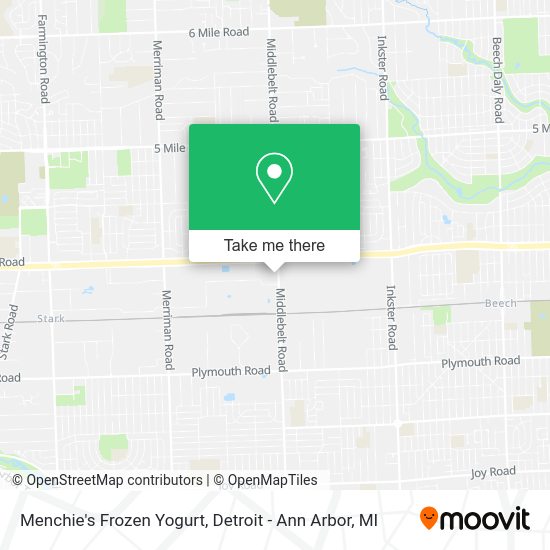 Menchie's Frozen Yogurt map