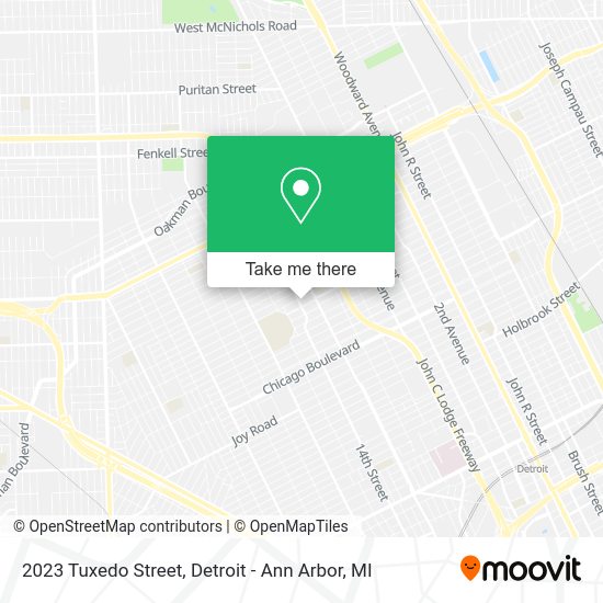 Mapa de 2023 Tuxedo Street