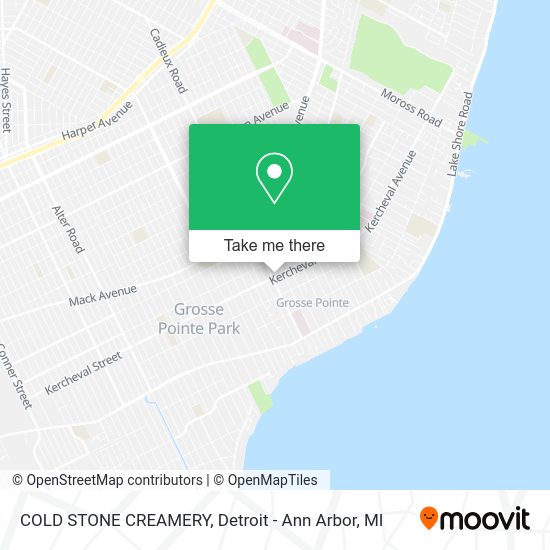 Mapa de COLD STONE CREAMERY
