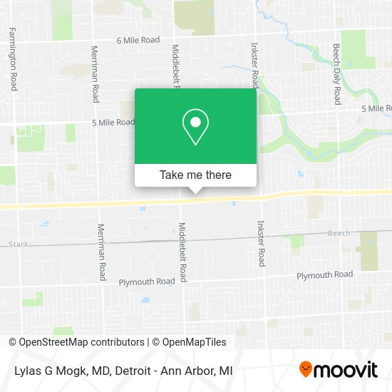 Mapa de Lylas G Mogk, MD