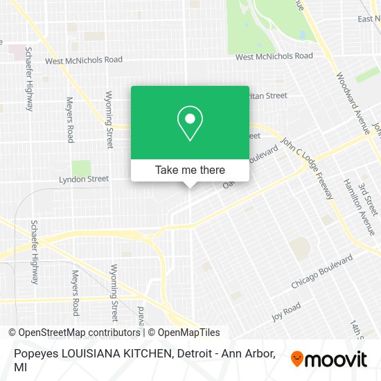 Popeyes LOUISIANA KITCHEN map